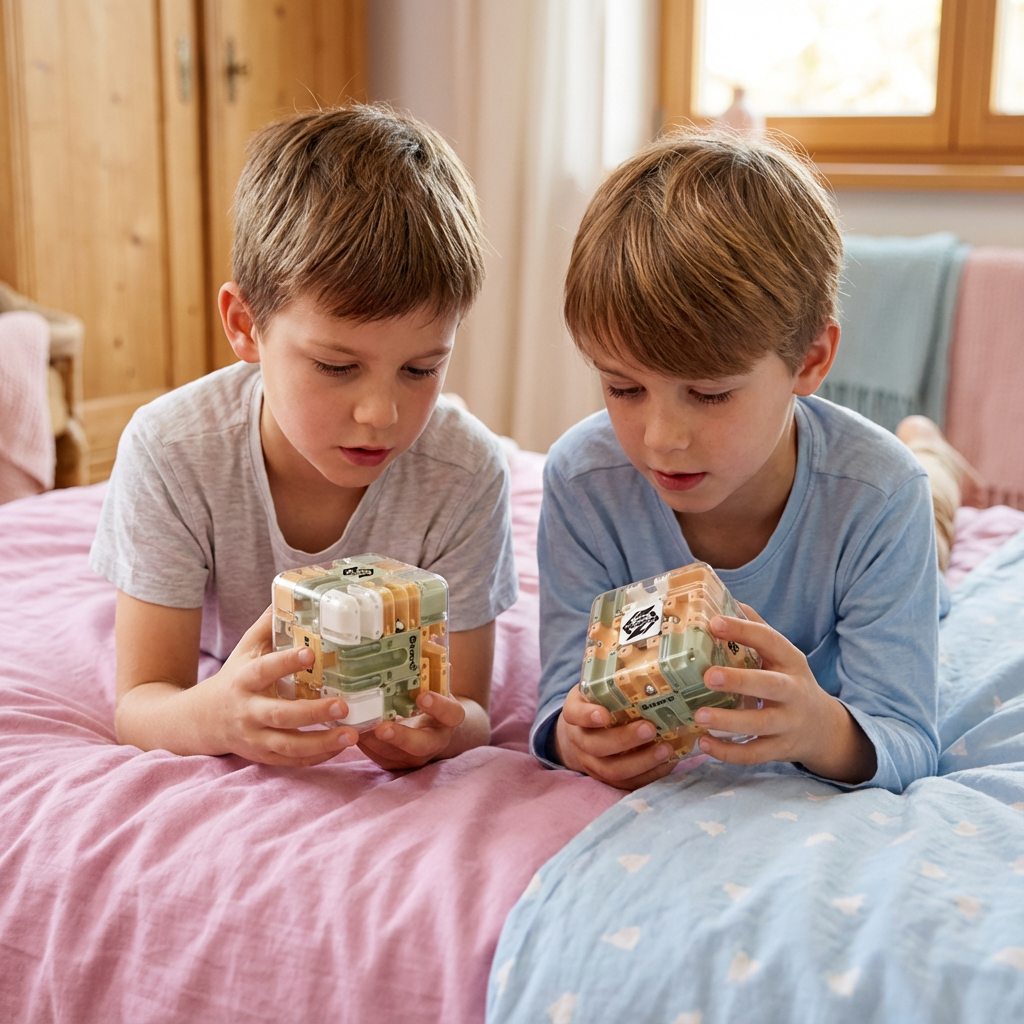 Cube Labyrinthe 3D pour Enfants – Puzzle de Logique et Jeu d’Adresse