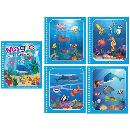 Cahier de Coloriage Magique à l'Eau pour Enfants – Réutilisable, Sans Encre