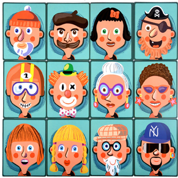 Puzzle magnétique en bois pour enfants