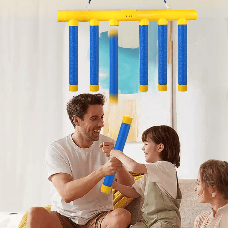 Jeu de Réflexes Rechargeable avec Bâtons Éjectables – Jouet d'Adresse pour Toute la Famille