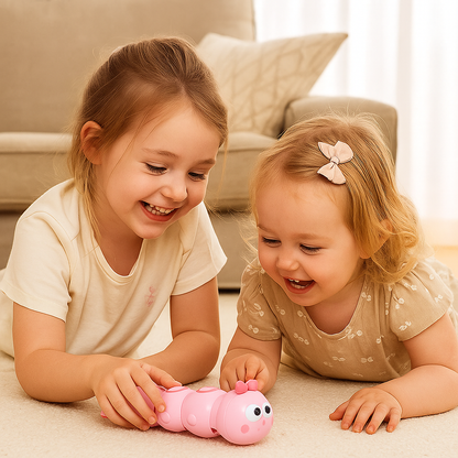 Chenille à Remonter pour Bébé – Éveil, Motricité & Couleurs dès 6 Mois
