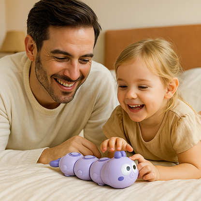 Chenille à Remonter pour Bébé – Éveil, Motricité & Couleurs dès 6 Mois