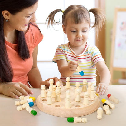 Échiquier Montessori – Jeu de stratégie éducatif pour enfants