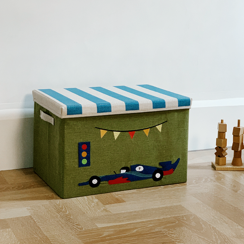 Lot de 6 boîtes de rangement pliables avec couvercle empilable
