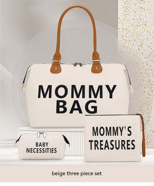 Set de Sacs à Langer (3 Pièces) – Grand Sac Maman & Organisateur Bébé pour Voyage