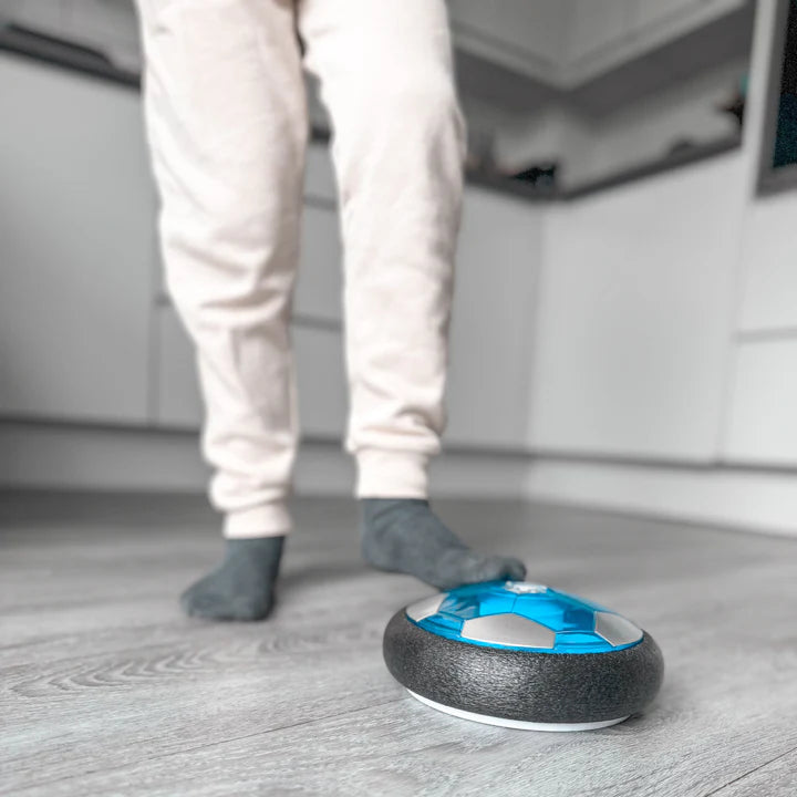 Ballon de foot flottant avec lumières LED – Jouet de foot d'intérieur pour enfants et tout-petits