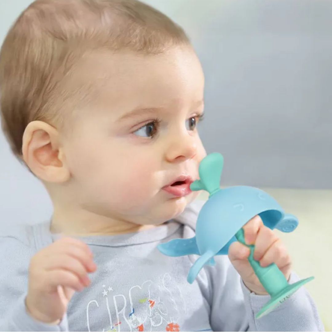 Anneau de Dentition Baleine en Silicone pour Bébé – Jouet de Dentition Sûr et Facile à Saisir