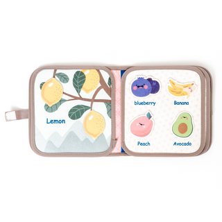 Livre sensoriel en tissu Montessori pour bébés – Jouet interactif doux pour le développement précoce