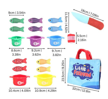 Jeu de Pêche Magnétique Montessori en Bois – Jouet Éducatif pour Enfants Développement Motricité Fine