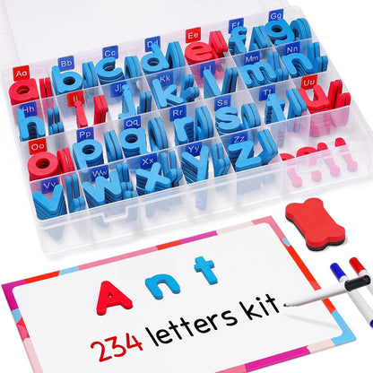 Kit de Lettres Magnétiques Montessori – Alphabet Éducatif 234 Pièces pour Apprentissage de la Lecture et de l’Écriture