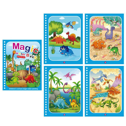 Cahier de Coloriage Magique à l'Eau pour Enfants – Réutilisable, Sans Encre