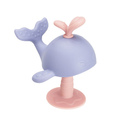 Anneau de Dentition Baleine en Silicone pour Bébé – Jouet de Dentition Sûr et Facile à Saisir