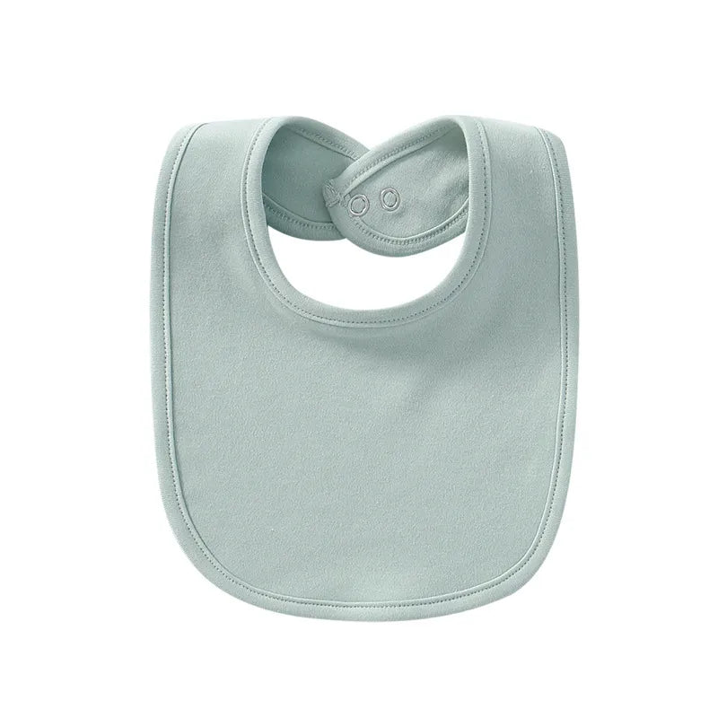 Lot de Bavoirs Bébé en Coton Doux Absorbants à Pressions