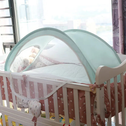 Lit de Voyage Bébé Pliable avec Moustiquaire – Protection UV & Insectes, Léger et Compact