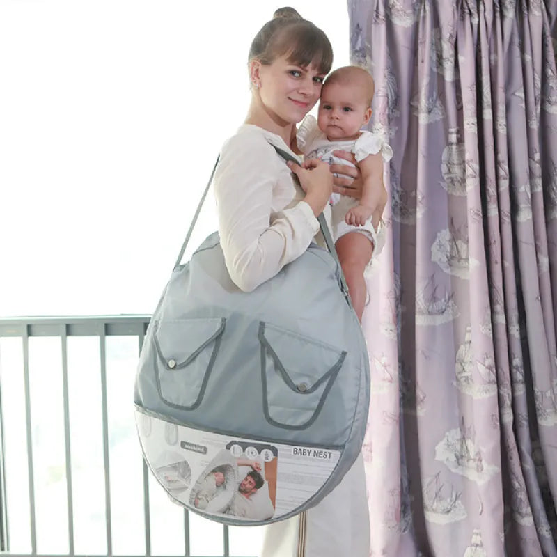 Lit de Voyage Bébé Pliable avec Moustiquaire – Protection UV & Insectes, Léger et Compact