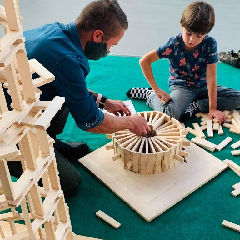 Planchettes rectangulaires de construction en bois