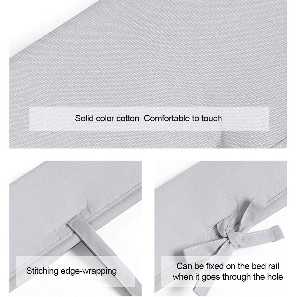 Tour de Lit en Coton pour Bébé – Protection Rembourrée pour Lit de Bébé