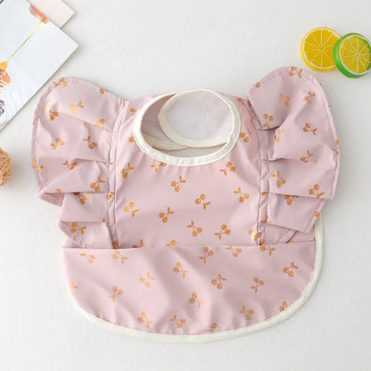 Bavoir Bébé à Manches Longues avec Poche Récupératrice