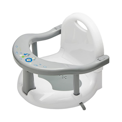 Siège de Bain avec Dossier pour Bébé – Ergonomique, Antidérapant & Sécurisé | Dès 6 mois