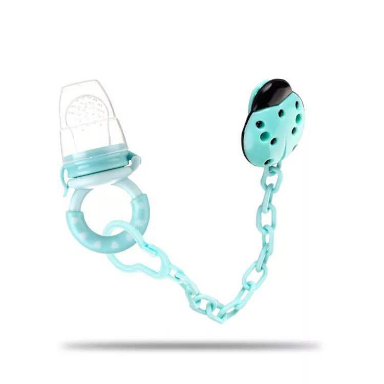 Tétine Grignoteuse Bébé en Silicone – Filet Fruitage & Anneau de Dentition