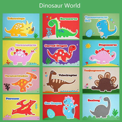 Set de Stickers Animaux 3D pour Enfants – Kit Créatif DIY de Loisirs Créatifs