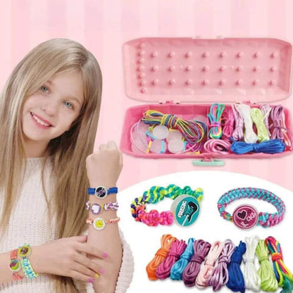 Kit de tressage de bracelets pour enfants – Activité manuelle de création de bijoux pour enfants