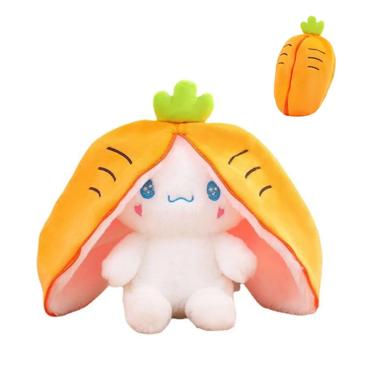 Lapin en peluche 2-en-1 – Peluche et jeu de transformation pour enfants