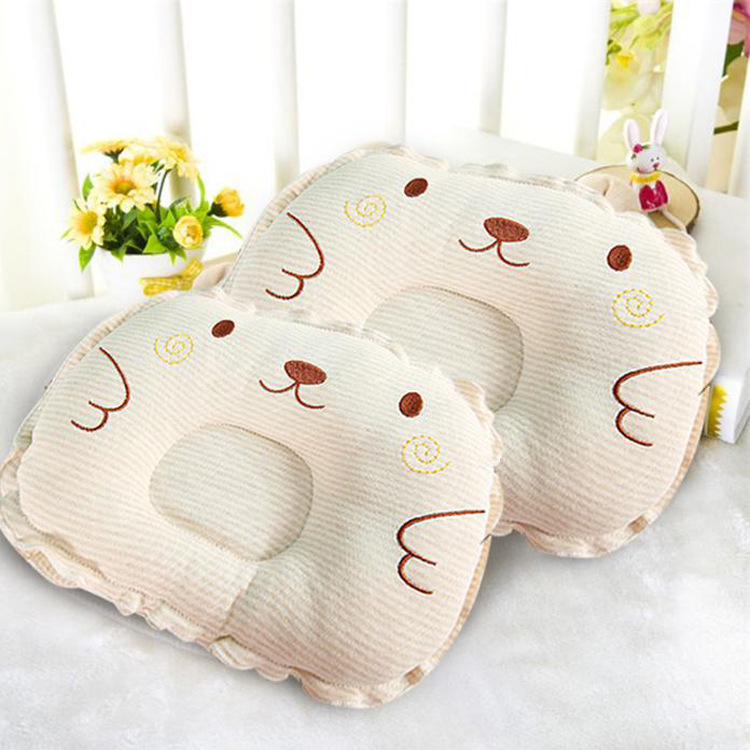 Oreiller Orthopédique Bébé Anti Tête Plate avec Cavité
