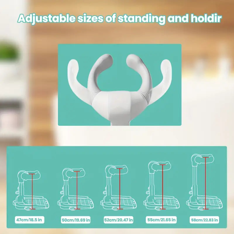 Baignoire antidérapante pour bébé – Baignoire verticale pour tout-petits avec siège de soutien