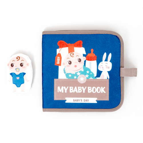 Livre sensoriel en tissu Montessori pour bébés – Jouet interactif doux pour le développement précoce