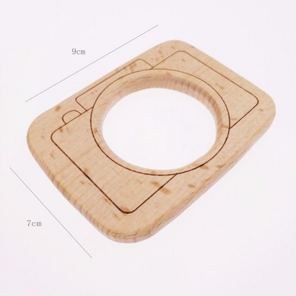 Appareil photo en bois Montessori pour tout-petits – Jeux de rôle et motricité fine