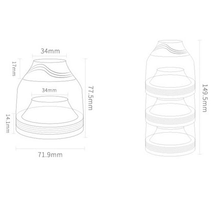 Doseur de Lait en Poudre Bébé Portable pour Snacks et Purée