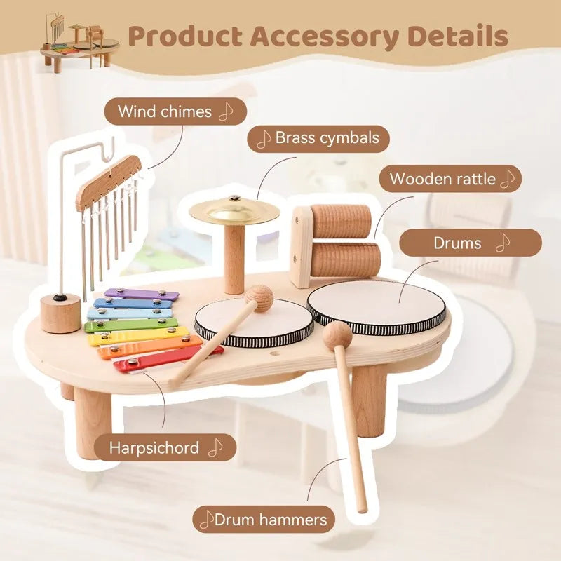 Ensemble musical pour bébé – Instruments d'éveil Montessori pour les tout-petits