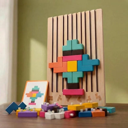 Tetris Montessori en bois