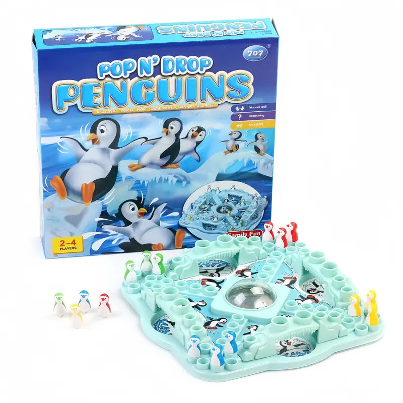 Jeu de Société Aventure Arctique aux Pingouins – Stratégie & Exploration pour Toute la Famille
