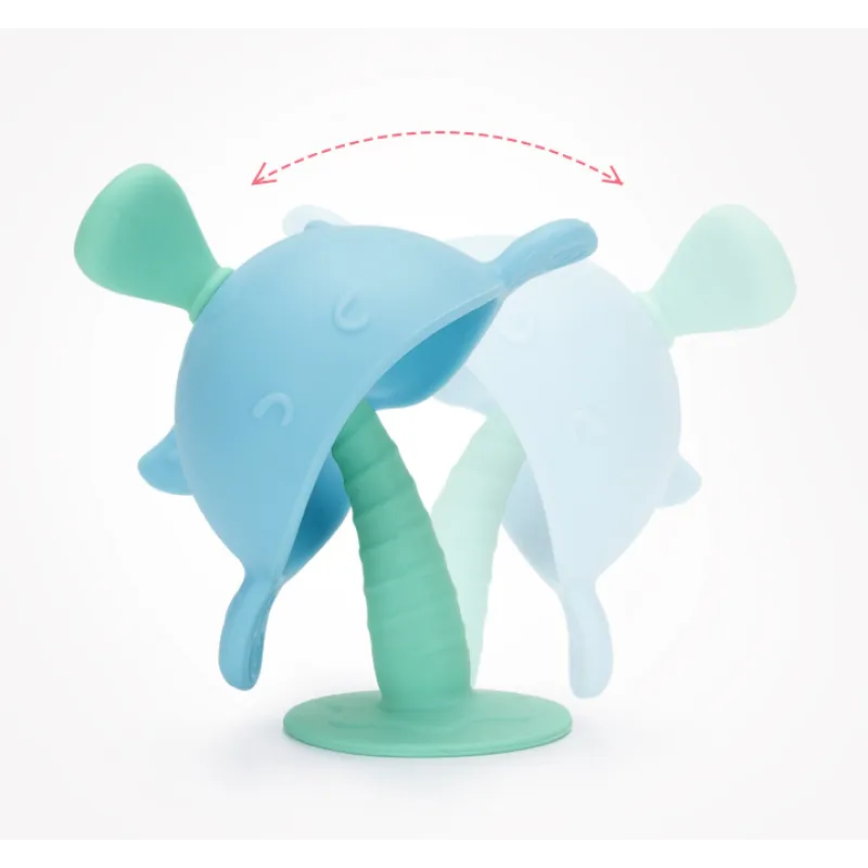 Anneau de Dentition Baleine en Silicone pour Bébé – Jouet de Dentition Sûr et Facile à Saisir