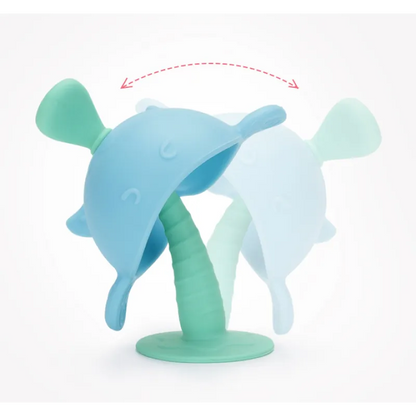 Anneau de Dentition Baleine en Silicone pour Bébé – Jouet de Dentition Sûr et Facile à Saisir