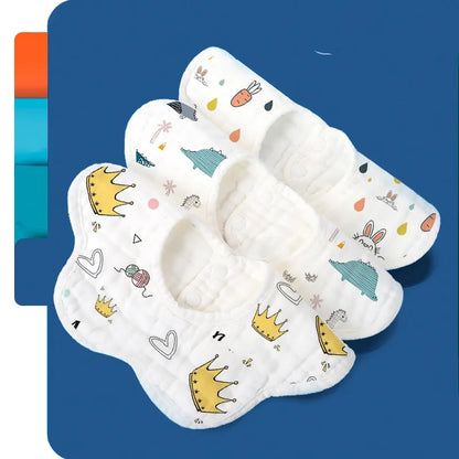 Lot de Bavoirs Bébé en Mousseline Douce et Absorbante
