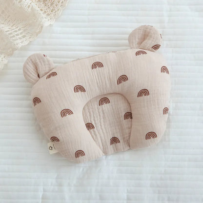 Oreiller Ergonomique Bébé Anti Tête Plate pour Nouveau-Né