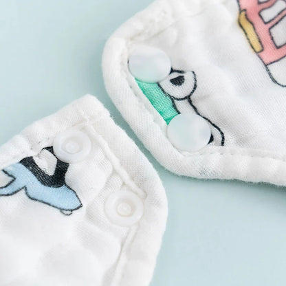 Lot de Bavoirs Bébé en Mousseline Douce et Absorbante
