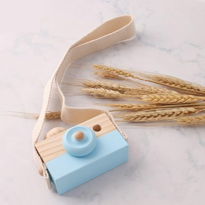 Appareil photo en bois Montessori pour tout-petits – Jeux de rôle et motricité fine