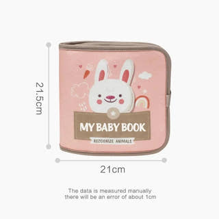 Livre sensoriel en tissu Montessori pour bébés – Jouet interactif doux pour le développement précoce