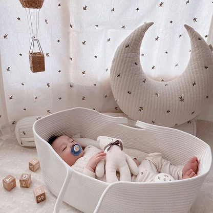 Couffin Bébé pour Nouveau-Né avec Poignées de Transport