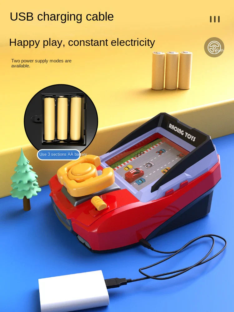 Jeu d’Arcade Portable pour Enfants – Volant de Course, Réflexes & Sensations Garanties