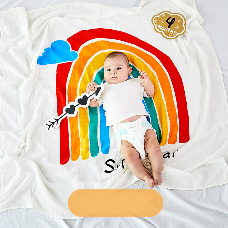 Couverture Bébé avec Lange en Mousseline – Set d’Emmaillotage Doux pour Nouveau-Né