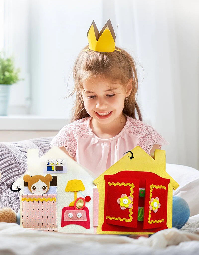 Livre d'éveil Montessori pour tout-petits – Jouet éducatif interactif de voyage pour la motricité fine et l'apprentissage sans écran