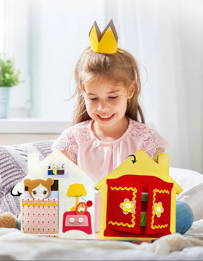 Livre d'éveil Montessori pour tout-petits – Jouet éducatif interactif de voyage pour la motricité fine et l'apprentissage sans écran