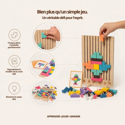 Tetris Montessori en bois