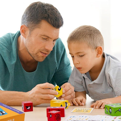 Cube Tangram Montessori – Jeu de réflexion éducatif pour enfants