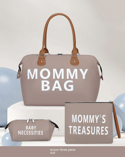 Set de Sacs à Langer (3 Pièces) – Grand Sac Maman & Organisateur Bébé pour Voyage